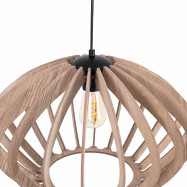 Lampada a sospensione in legno "Pili" - Ø 48cm - 1 x E27