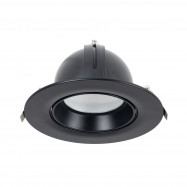 Downlight circolare orientabile a LED CCT 38W - Nero - 120° Driver LIFUD