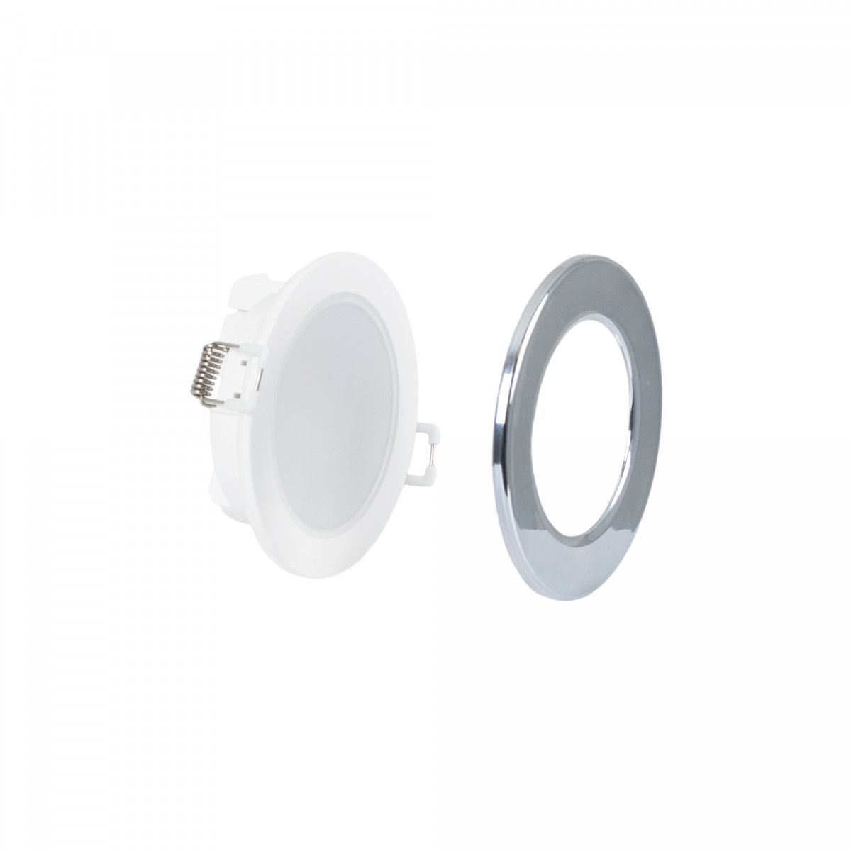 Kit downlight LED per esterni 5W - IP65 - 4000K + anello intercambiabile - TRIAC dimmerabile - Ø68mm