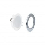 Kit downlight LED per esterni 5W - IP65 - 4000K + anello intercambiabile - TRIAC dimmerabile - Ø68mm