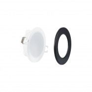 Kit downlight LED per esterni 5W - IP65 - 4000K + anello intercambiabile - TRIAC dimmerabile - Ø68mm