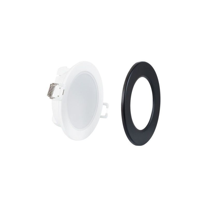 Kit downlight LED per esterni 5W - IP65 - 4000K + anello intercambiabile - TRIAC dimmerabile - Ø68mm