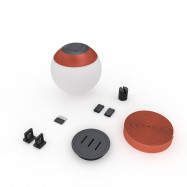 Lampada configurabile "Axia 1" - KIT lampada a sfera 12W + nastro tessile conduttivo + accessori