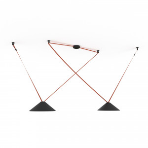 Lampada configurabile "Axia 2" - KIT 2 lampade 12W a parabola + nastro elettrico tessile + accessori