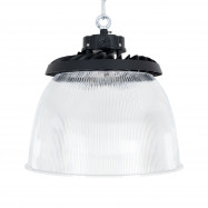 Diffusore di luce in policarbonato per cappa LED industriale B8155-200 - angolo 90