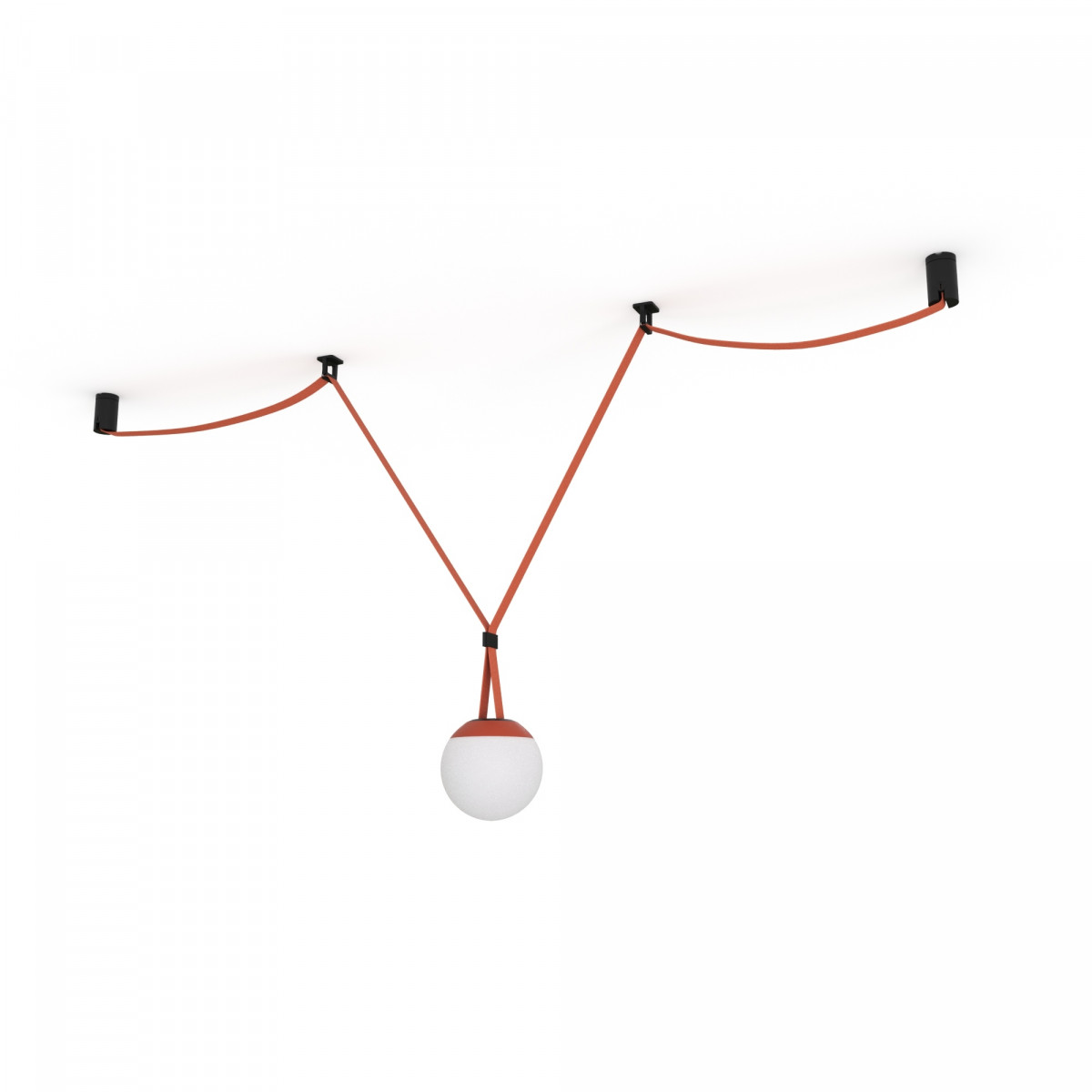 Lampada configurabile "Axia 3" - KIT lampada a sfera 10W + nastro elettrico tessile + accessori