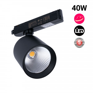 Faretto a binario LED monofase da 40W - Macellerie