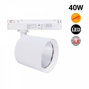 Faretto a binario LED monofase 40W - Panetterie