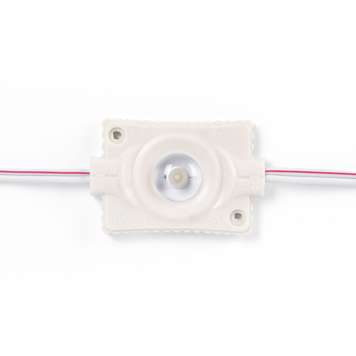 Moduli LED monocolore per insegne luminose - 3W - 12V - IP65 - 160º.