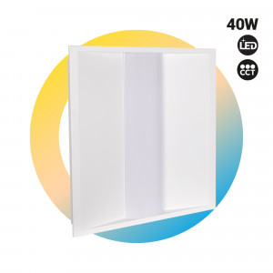 Panel LED Troffer incassato 60x60cm - CCT - 40W - Chip OSRAM - Driver Philips - UGR18