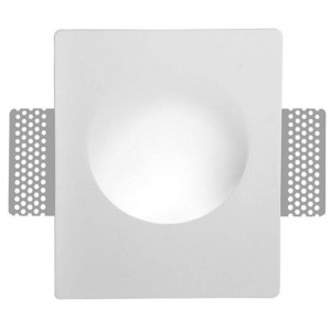 MELON 2" GU10 trimless inbouw wandlamp van gips "MELON 2".