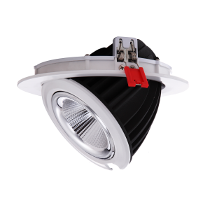 48W ronde LED inbouwdownlight, kantelbaar