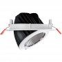 48W ronde LED inbouwdownlight, kantelbaar