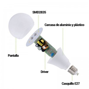 LED lamp E27 10W A60 DIMMABLE