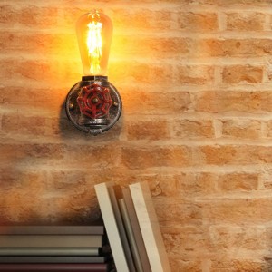 Wandlamp vintage pijp E27