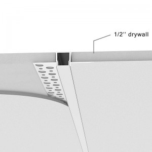 Aluminium integratieprofiel Gips/Pladur 13x14mm (2m)