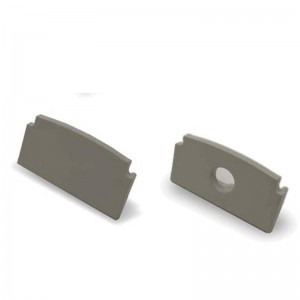 Eindkap voor aluminium inbouwprofiel 22x13mm