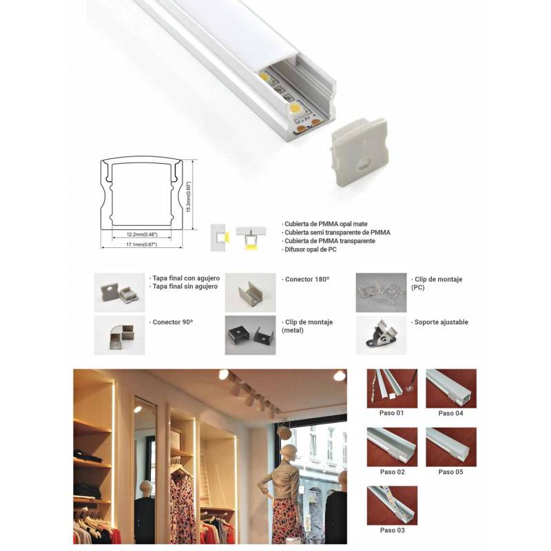 Aluminium profiel voor LED strip