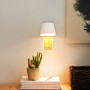 LED-slaapkamerwandlamp "KOPPEN" 6W 2700K Wit en houten draaiend