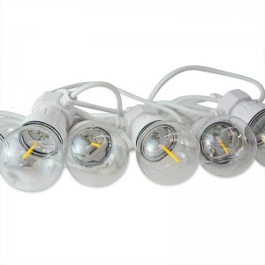 LED slinger wit snoer 10 LED lampjes 3000ºK - 8 meter