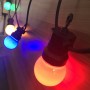 LED slinger met zwarte kabel 10 Veelkleurige LED lampjes - 8 meter