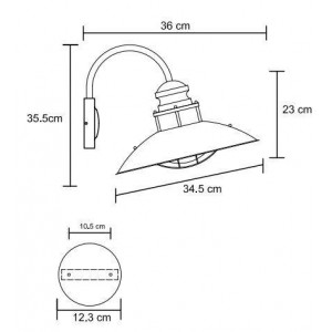 buiten wandlamp - vintage buitenlamp