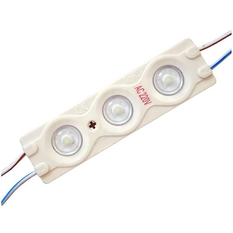 LED module voor bewegwijzering 2.5W direct bij 230V IP65 120º.