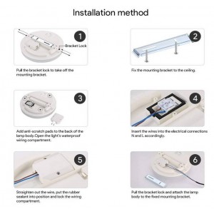 Ronde LED plafondlamp voor opbouw