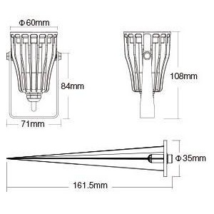 6W RGB+CCT LED tuinspot met spike : Mi Light