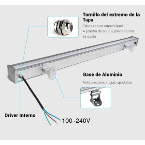 LED Wall Washer RGB+CCT 24W RF/WiFi-bediening | Mi Light