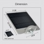 afmetingen solar led verlichting