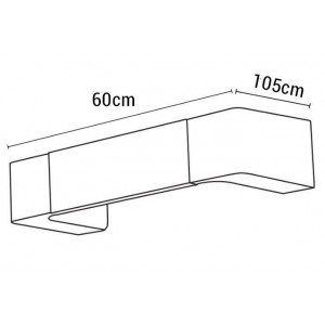 afmetingen wandlamp