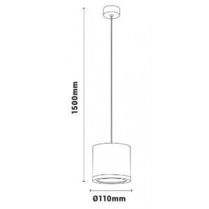 afmetingen hanglamp