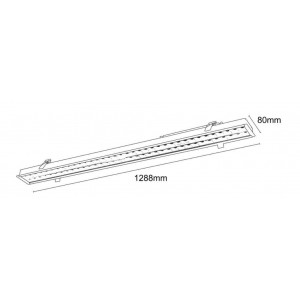 dimensiones linear led spots