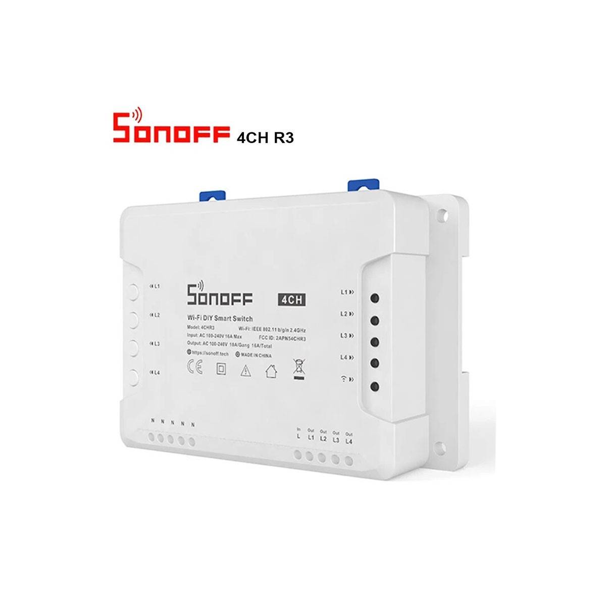 SONOFF 4CH 4-kanaals 10A WiFi-schakelaar voor slimme woning