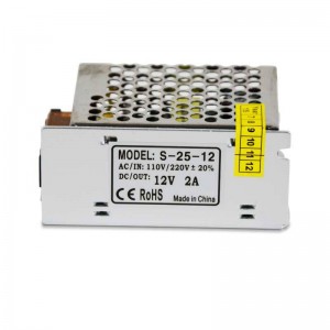 25 W schakelende voeding (12V-DC 2A uitgang)