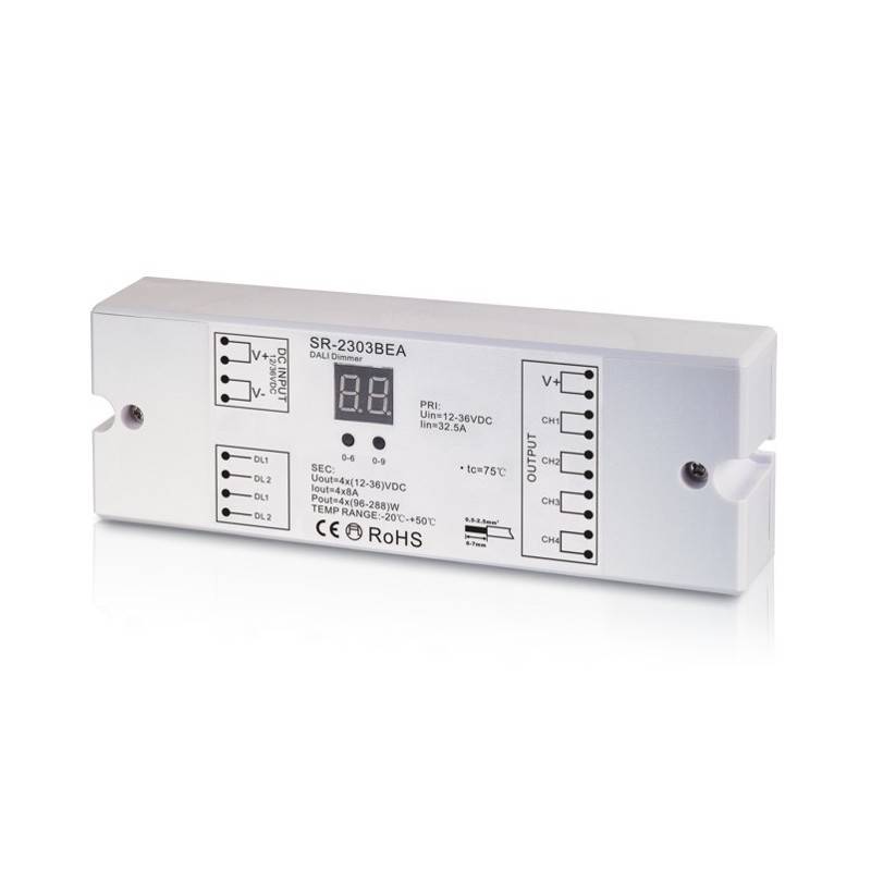 Dali DC Dimmer 8A/Kanaal (4 kanalen in 1)