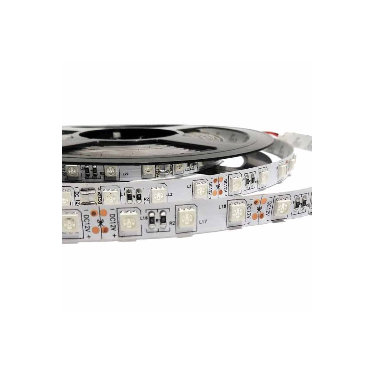 LED Strip 5M, 12V-DC, 72W, IP20, SMD 5050, Monokleur