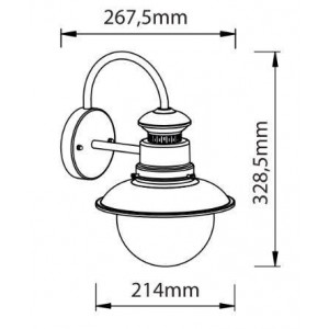 LONDON buitenwandlamp