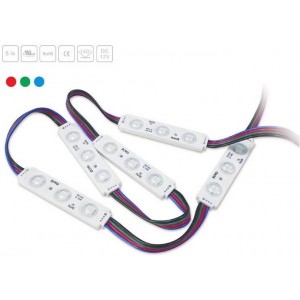 RGB LED modules voor bewegwijzering 0,72W 12V-DC IP65 140º.