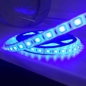 24V-DC 72W RGB Geplastificeerde LED Strip IP67