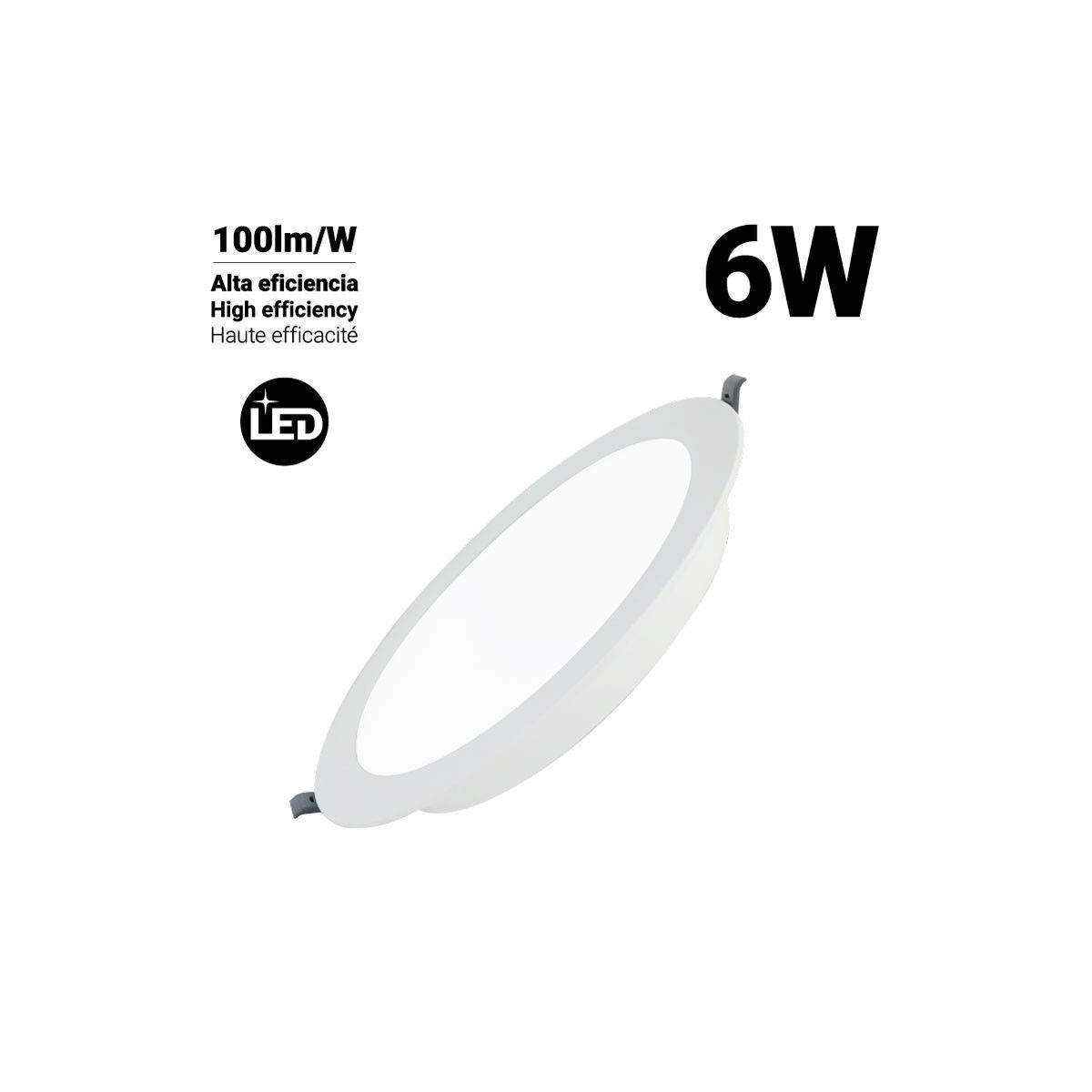 LED DOB ronde inbouwdownlight 6W Ø77mm