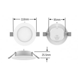 Afmetingen LED Downlights