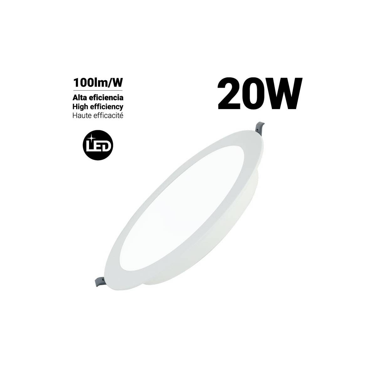 Ronde LED DOB inbouwdownlight 20W Ø190mm