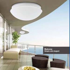 LED plafondlamp met sensor voor E27 lamp