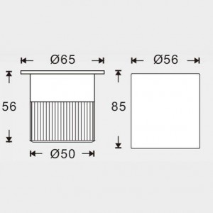 LED grondinbouwspot 4,5W 100-240V-AC IP67