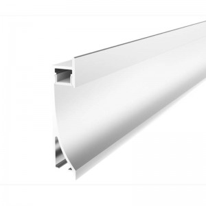 Aluminium profiel voor inbouwspatbord 14x68mm stopcontact