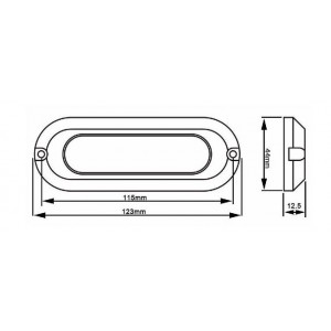 SLIM 30W 9-32V roestvrij staal 316L IP68 onderdompelbare LED opbouwlamp