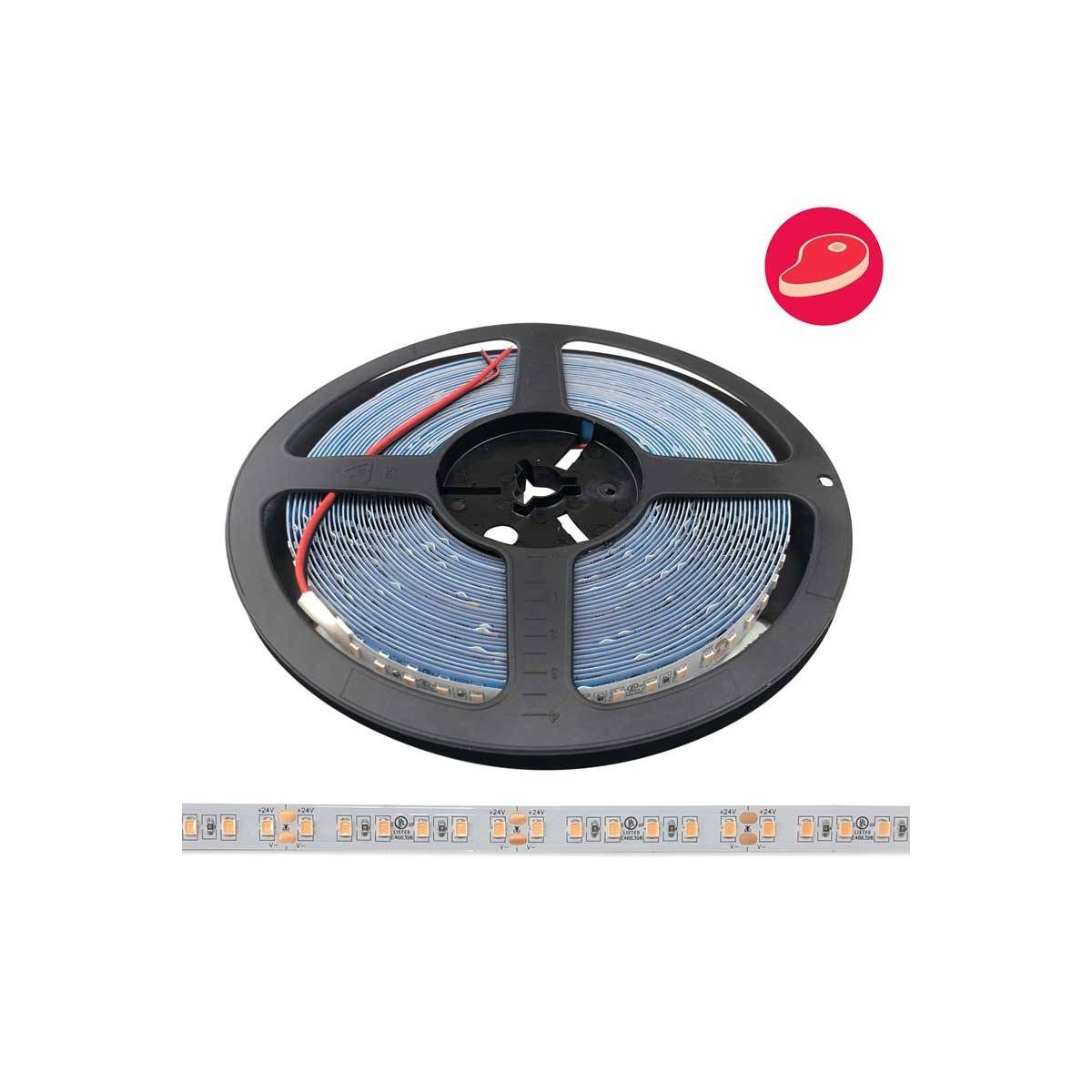 LED strip 24V-DC 180W voor slagerijverlichting IP20 10 meter rol