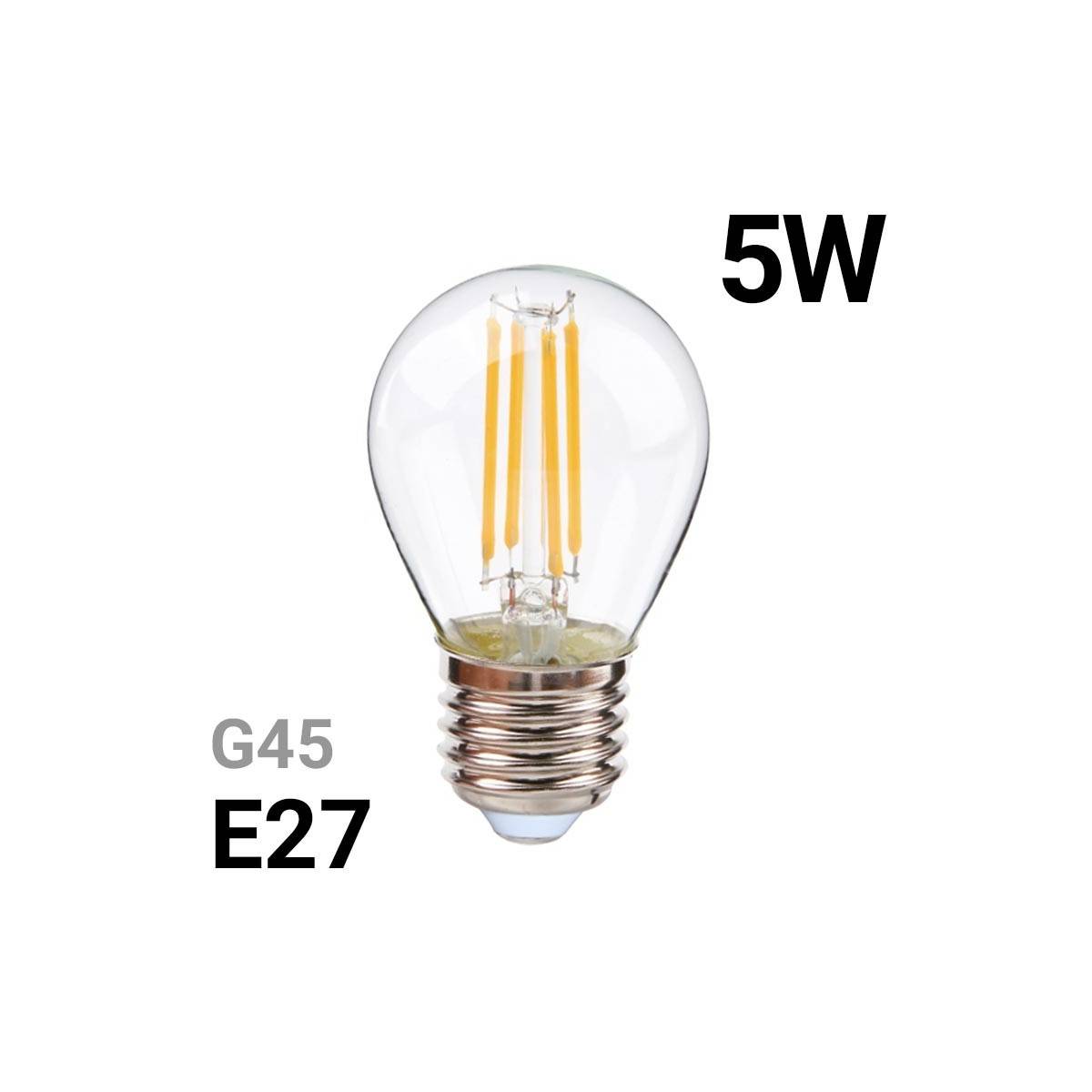 LED bolvormige gloeilamp E27 5W G45